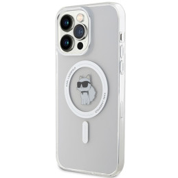 Karl Lagerfeld IML Choupette MagSafe dėklas iPhone 15 Pro Max - skaidrus