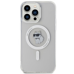 Karl Lagerfeld IML Choupette MagSafe dėklas iPhone 15 Pro Max - skaidrus