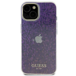 Guess IML Faceted Mirror Disco Iridescent dėklas iPhone 15 - rožinis