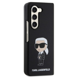 Karl Lagerfeld Silicone Ikonik dėklas, skirtas Samsung Galaxy Z Fold 5 - juodas