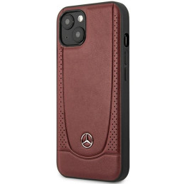 Mercedes Leather Urban Bengale dėklas iPhone 15 - raudonas