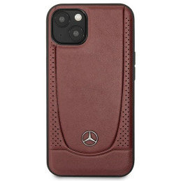 Mercedes Leather Urban Bengale dėklas iPhone 15 - raudonas