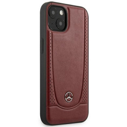 Mercedes Leather Urban Bengale dėklas iPhone 15 - raudonas