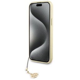 Guess 4G Charms Collection dėklas, skirtas iPhone 15 Plus - pilkas
