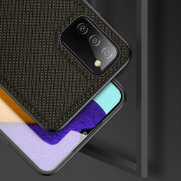 Dux Ducis Fino dėklo dangtelis, padengtas nailono medžiaga, skirtas Samsung Galaxy A03s žaliai