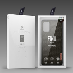 Dux Ducis Fino dėklo dangtelis, padengtas nailono medžiaga, skirtas Samsung Galaxy A03s žaliai