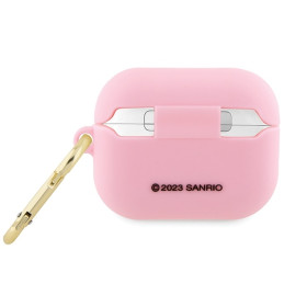 Hello Kitty Silicone 3D Kitty Head dėklas, skirtas AirPods Pro – rožinis