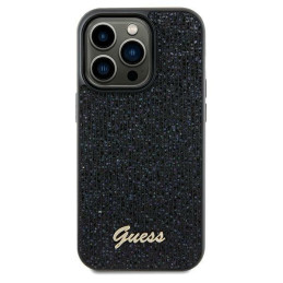 Guess Disco Metal Script dėklas, skirtas iPhone 12/ 12 Pro - juodas