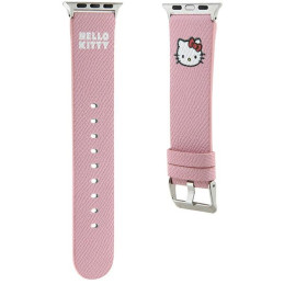 Hello Kitty Kitty galvos dirželis, skirtas Apple Watch 38/ 40/ 41mm – rožinis