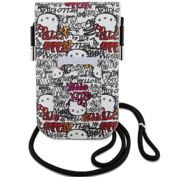 Hello Kitty Leather Tags Graffiti Cord krepšys - smėlio spalvos