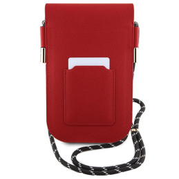 Hello Kitty Leather Hiding Kitty Cord krepšys - raudonas