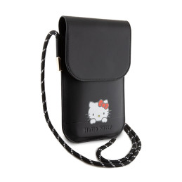 Hello Kitty Leather Daydreaming Cord krepšys - juodas