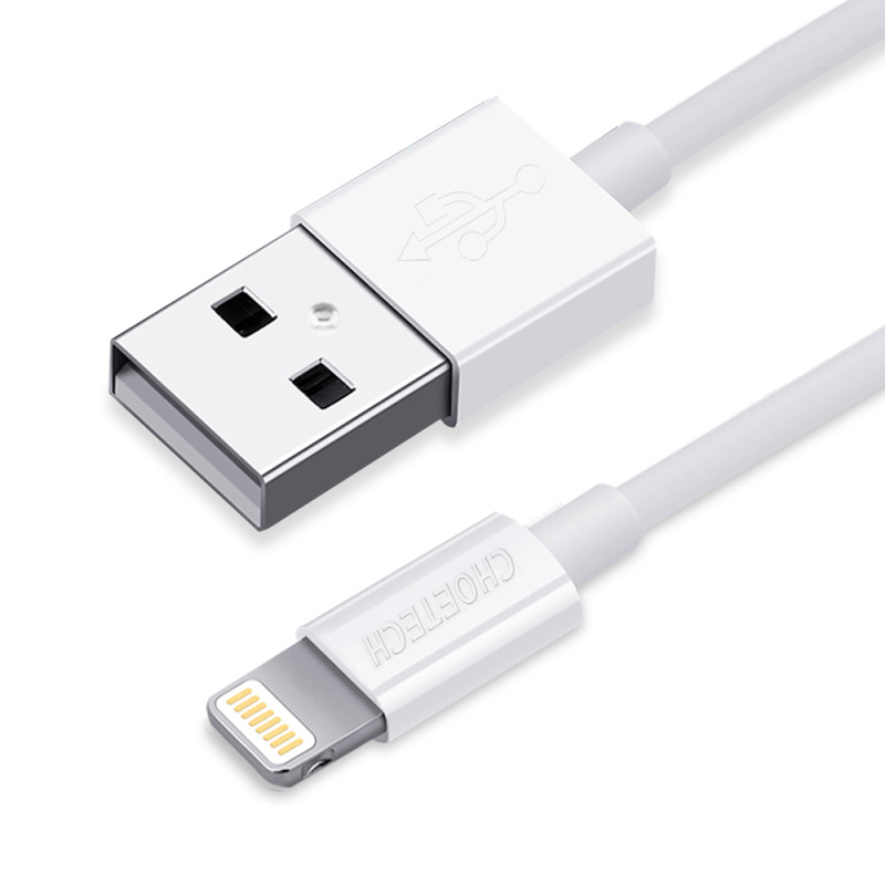 Choetech IP0026 USB-A - Lightning MFi laidas 1,2m - baltas
