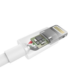 Choetech IP0026 USB-A - Lightning MFi laidas 1,2m - baltas