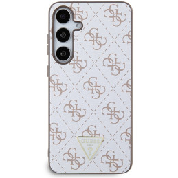 Guess 4G Triangle dėklas, skirtas Samsung Galaxy S24+ - baltas