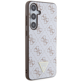 Guess 4G Triangle dėklas, skirtas Samsung Galaxy S24+ - baltas