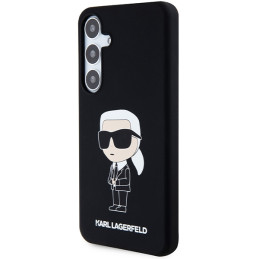 Karl Lagerfeld Silicone Ikonik dėklas Samsung Galaxy S24+ - juodas