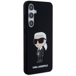 Karl Lagerfeld Silicone Ikonik dėklas Samsung Galaxy S24+ - juodas