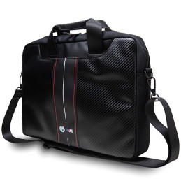 BMW Carbon & Red Stripes krepšys 16" nešiojamam kompiuteriui - juodas