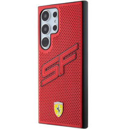 Ferrari Big SF Perforuotas dėklas, skirtas Samsung Galaxy S24 Ultra - raudonas