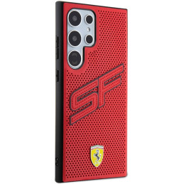Ferrari Big SF Perforuotas dėklas, skirtas Samsung Galaxy S24 Ultra - raudonas