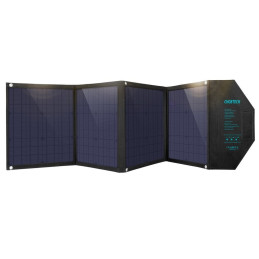 Choetech SC007 saulės įkroviklis, didelis, sulankstomas, 80 W DC / USB-C / 2x USB-A PD, QC - juodas