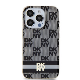 DKNY IML languotas monofoninis raštas ir spausdintos juostelės MagSafe dėklas, skirtas iPhone 15 Pro – juodas