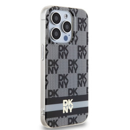 DKNY IML languotas monofoninis raštas ir spausdintos juostelės MagSafe dėklas, skirtas iPhone 15 Pro – juodas