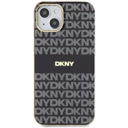 DKNY IML Mono & Stripe MagSafe dėklas, skirtas iPhone 15 Plus / 14 Plus – juodas