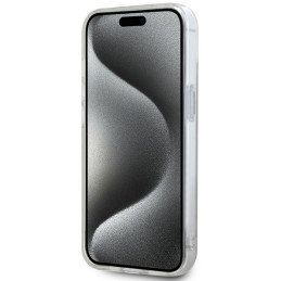 DKNY IML languotas monofoninis raštas ir spausdintos juostelės MagSafe dėklas, skirtas iPhone 15 / 14 / 13 - smėlio spal...