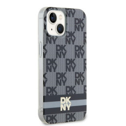 DKNY IML languotas monofoninis raštas ir spausdintos juostelės MagSafe dėklas, skirtas iPhone 15/ 14/ 13 – juodas