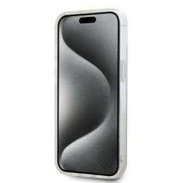 DKNY IML languotas monofoninis raštas ir spausdintos juostelės MagSafe dėklas, skirtas iPhone 15 / 14 / 13 - rožinis