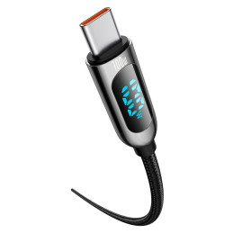 Baseus CATSK-C01 USB-C - USB-C PD QC kabelis 100W 5A 480Mb/ s 2m - juodas