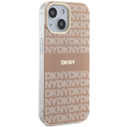 DKNY IML Mono & Stripe MagSafe dėklas, skirtas iPhone 15 / 14 / 13 - rožinis