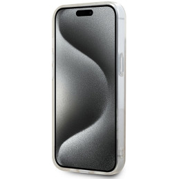 DKNY IML Mono & Stripe MagSafe dėklas, skirtas iPhone 15 / 14 / 13 - rožinis