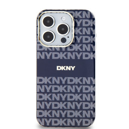 DKNY IML Mono & Stripe MagSafe dėklas, skirtas iPhone 15 Pro Max - mėlynas