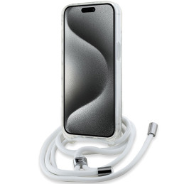 Karl Lagerfeld IML Choupette Head&Cord MagSafe dėklas iPhone 15 / 14 / 13 - skaidrus