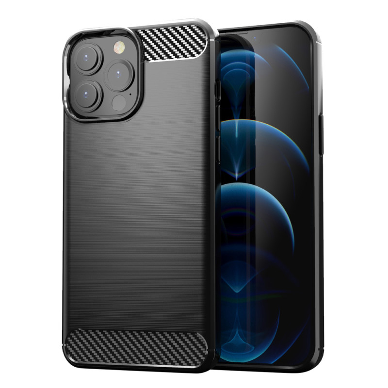 Carbon Case lankstus dangtelis iPhone 13 Pro juodas