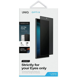 UNIQ Optix Privacy grūdintas stiklas, skirtas Samsung Galaxy S24 su aplikatoriumi