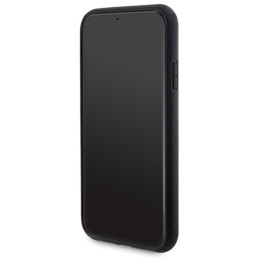 Guess 4G Metal Logo dėklo rinkinys iPhone 11 + 5000mAh MagSafe maitinimo blokui - juodas