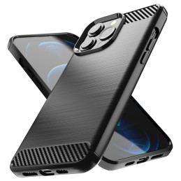 Carbon Case lankstus dangtelis iPhone 13 Pro juodas