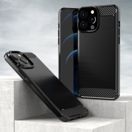 Carbon Case lankstus dangtelis iPhone 13 Pro juodas