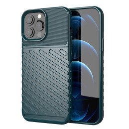 Thunder Case, lankstus šarvuotas dėklas, dangtelis iPhone 13 Pro Max, žalias