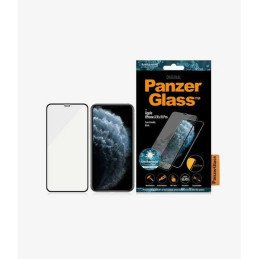 PanzerGlass E2E Super+ grūdintas stiklas skirtas iPhone X / XS / 11 Pro - su juodu rėmeliu