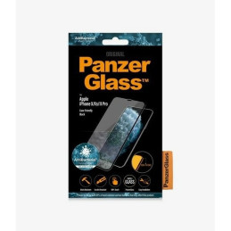 PanzerGlass E2E Super+ grūdintas stiklas skirtas iPhone X / XS / 11 Pro - su juodu rėmeliu