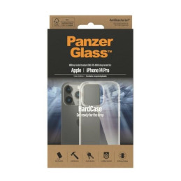 PanzerGlass HardCase antibakterinis karinio lygio sertifikuotas dėklas iPhone 14 Pro - skaidrus