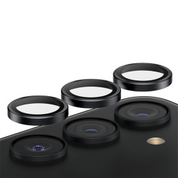 PanzerGlass Hoops Camera Protection Samsung Galaxy S24 / S23 / S23+ - su juodu rėmeliu