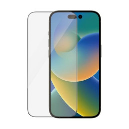 PanzerGlass Ultra-Wide Fit antibakterinis grūdintas stiklas su akinimo filtru ir padėties nustatymo įtaisu, skirtas iPho...