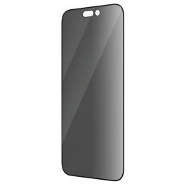 „PanzerGlass Ultra-Wide Fit“ grūdinto stiklo antibakterinis privatumas su padėties įtaisu, skirtu „iPhone 14 Pro Max“