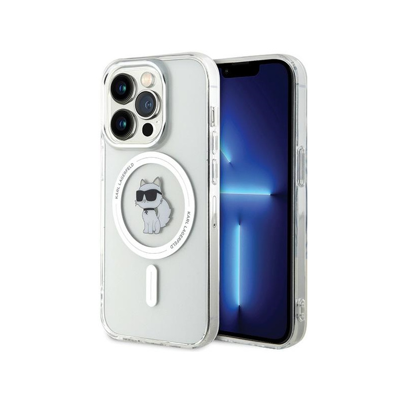 Karl Lagerfeld IML Choupette MagSafe dėklas iPhone 13 Pro / 13 - skaidrus